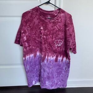 Tie-dye short sleeve Ivory Ella shirt pink/purple
